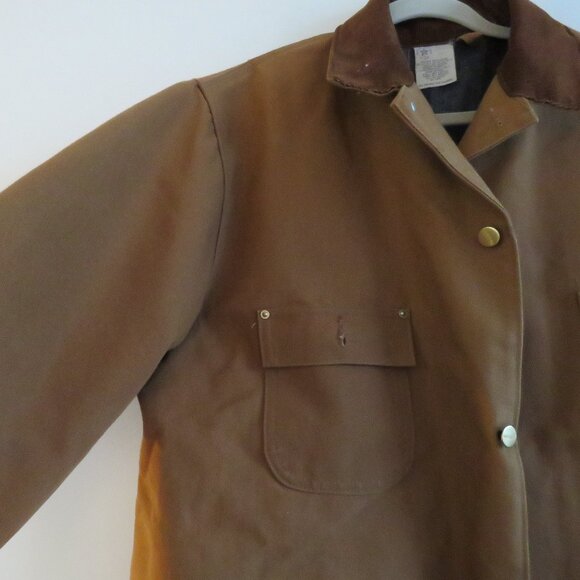 VINTAGE CARHARTT Mens Blanket Lined Duck Barn Chore Jacket Made in USA Utility - Picture 9 of 16